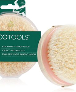 EcoTools Dry Body Brush, Cruelty-Free Bristles Exfoliate & Smooth Skin, Dry Brushing Removes Flaky Skin, May Help Improve Circulation & Tone, Eco-Friendly Skincare Tool, Vegan & Cruelty-Free, 1 Count
