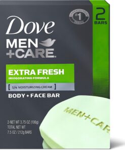 Dove men plus care extra fresh body and face bath bar - 2 ea by Dove